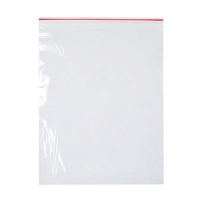 Пакет Zip Lock 25х35см С красной полосой ((00262)) (х100/1000) Китай
